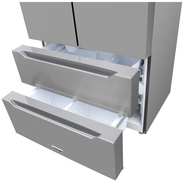 Thor Kitchen 36" 22.50 cu. ft. French Door Refrigerator in Stainless Steel