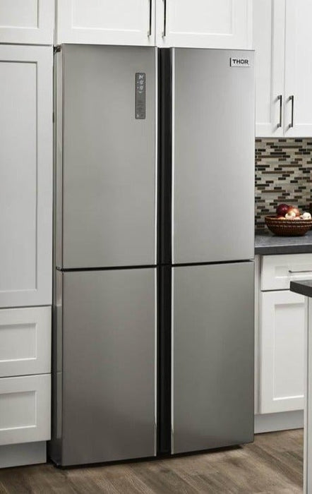 Thor Kitchen 36 in. 22.60 cu. ft. French Door Refrigerator in Stainless Steel 
