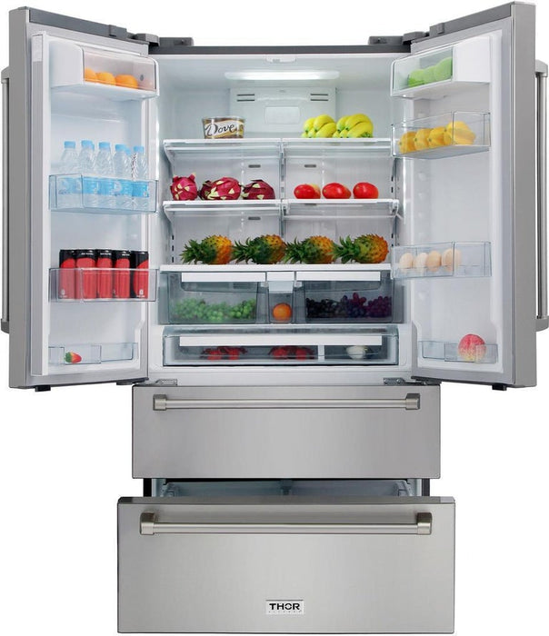 Thor Kitchen 36 inch Counter Depth Refrigerator Stainless Steel 
