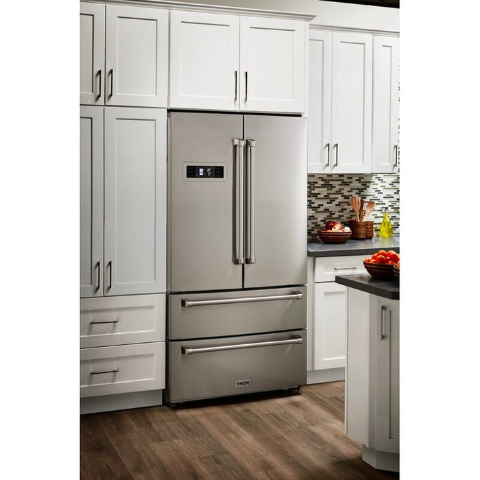 Thor Kitchen 36 inch Counter Depth Refrigerator Stainless Steel 