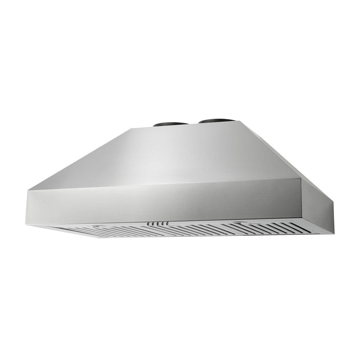 Thor Kitchen 36” Professional Wall Mount Pyramid Range Hood with 800 CFM Motor in Stainless Steel (TRH36P)