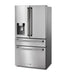 Thor Kitchen 4-Piece Appliance Package - 36-Inch Electric Range, Pro-Style Wall Mount Range Hood, Refrigerator with Water Dispenser, and Dishwasher in Stainless Steel