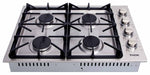 Thor Kitchen 4-Piece Pro Appliance Package - 30-Inch Gas Cooktop, Electric Wall Oven, Dishwasher & Refrigerator in Stainless Steel