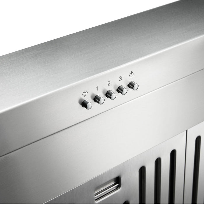 Thor Kitchen 5-Piece Appliance Package - 36-Inch Electric Range, French Door Refrigerator, Pro-Style Wall Mount Hood, Dishwasher, and Microwave Drawer in Stainless Steel