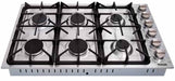 Thor Kitchen 3-Piece Pro Appliance Package - 36-Inch Gas Cooktop, Electric Wall Oven & Wall Mount Hood in Stainless Steel