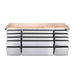 Thor Kitchen 72-Inch 15-Drawer Workbench, Stainless Steel HTC7215M