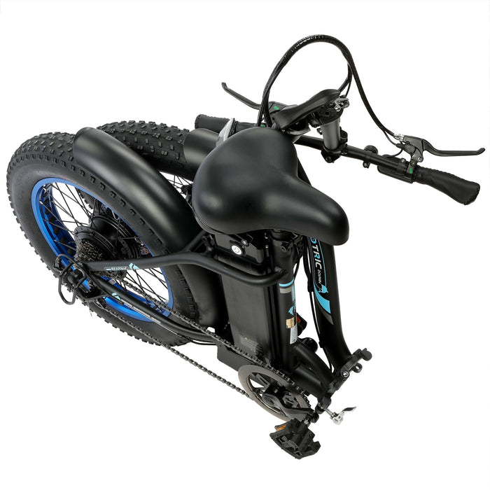 UL Certified-Ecotric 20inch black Portable and folding fat bike model Dolphin