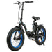 UL Certified-Ecotric 20inch black Portable and folding fat bike model Dolphin