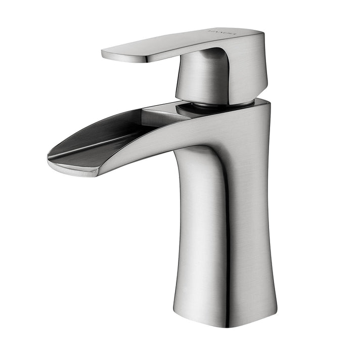 Vinnova Alessandra Single-Lever Vessel Bathroom Faucet Brushed Nickel Finish