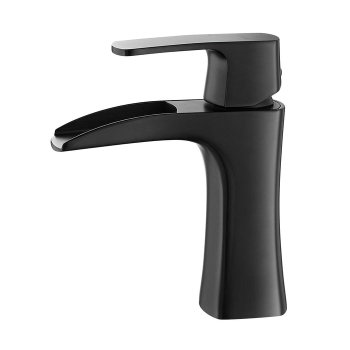 Vinnova Alessandra Single-Lever Vessel Bathroom Faucet Matte Black Finish