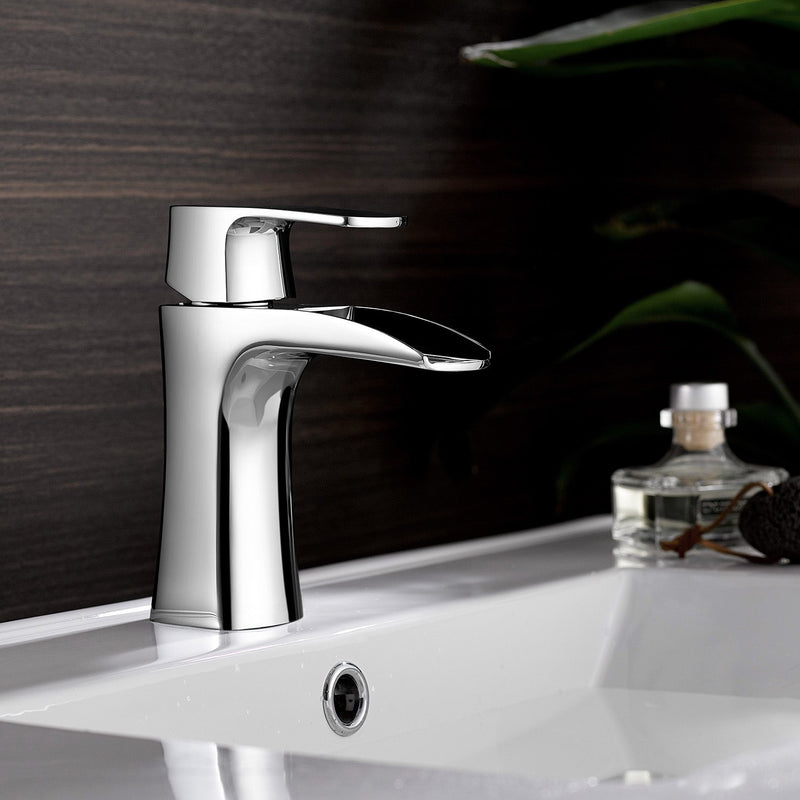 Vinnova Alessandra Single-Lever Vessel Bathroom Faucet Polished Chrome Finish