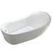 Everlie Soaking Bathtub White Finish