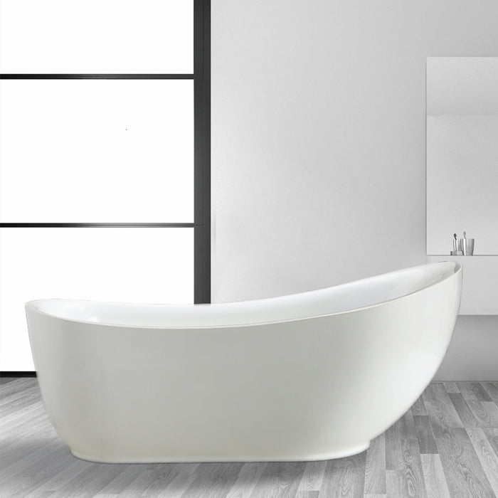 Everlie Soaking Bathtub White Finish