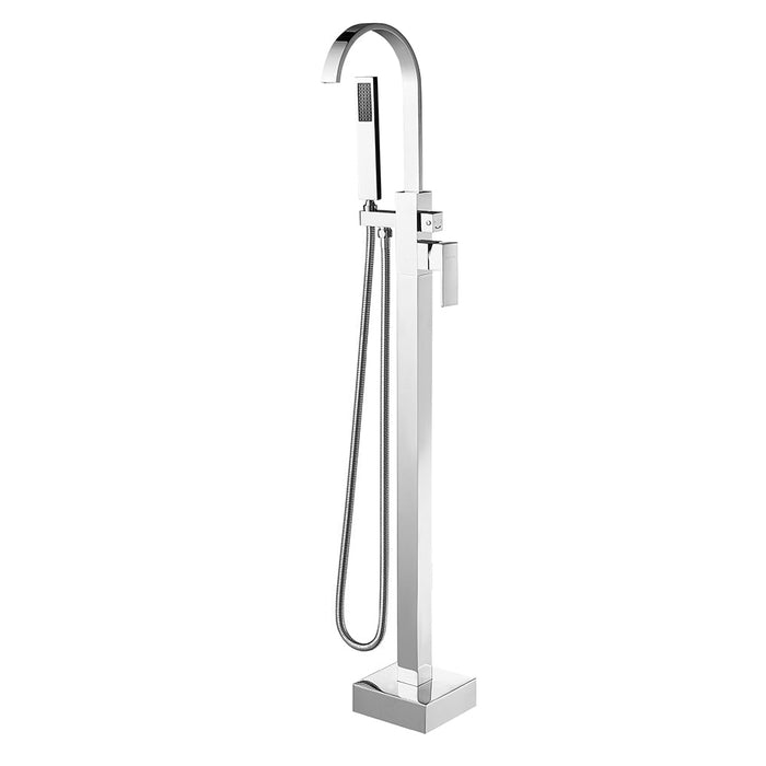 Vinnova Hemlock Freestanding Tub Filler Faucet Polished Chrome Finish Front View