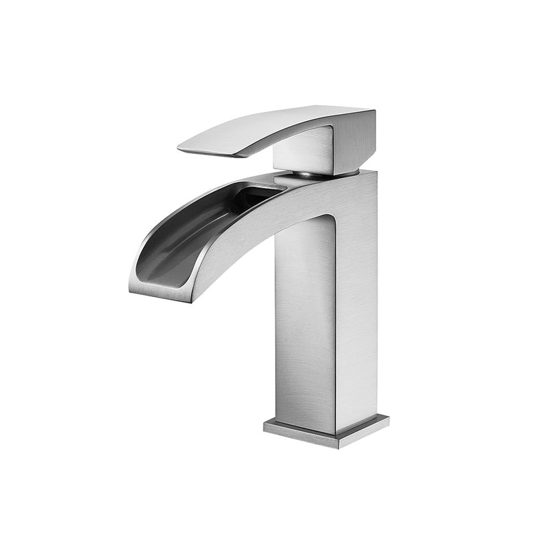 Vinnova Liberty Single-Handle Basin Bathroom Faucet Satin Nickel Finish