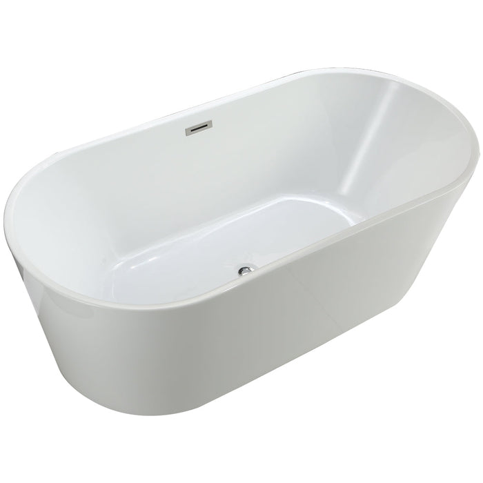 Vinnova Lumina Soaking Bathtub White Finish