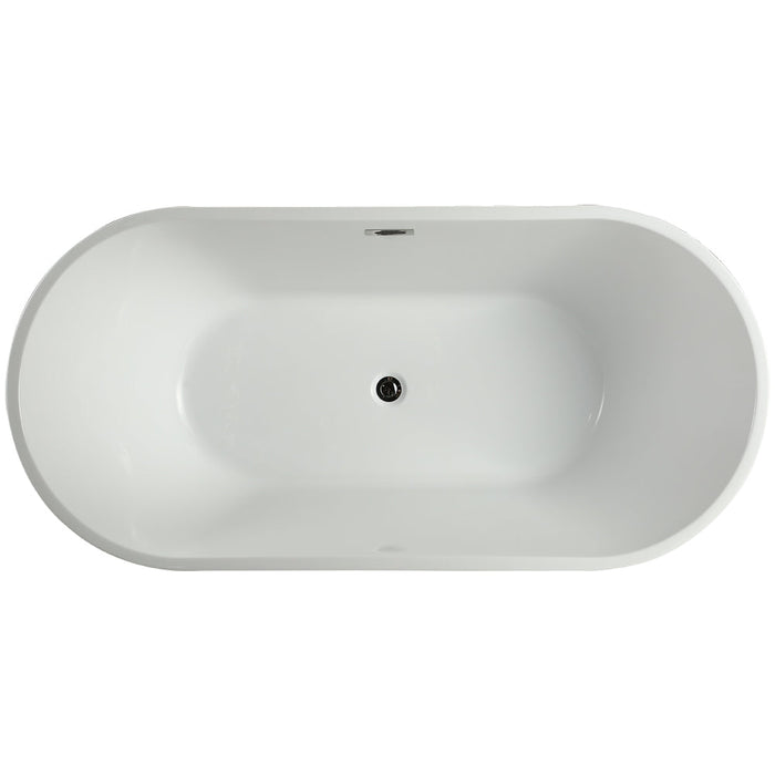 Vinnova Lumina Soaking Bathtub White Finish