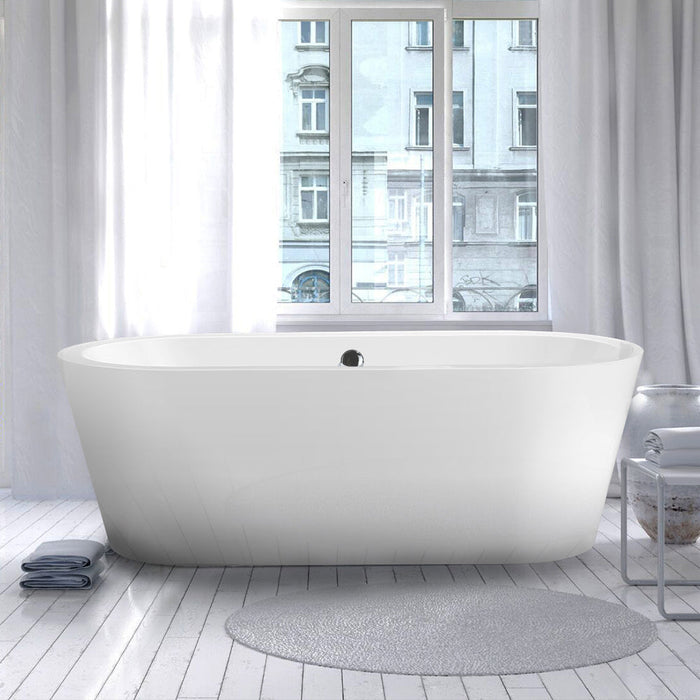 Vinnova Melania Soaking Bathtub White Finish