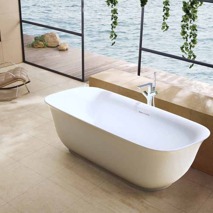 Vinnova Orion Soaking Bathtub White Finish