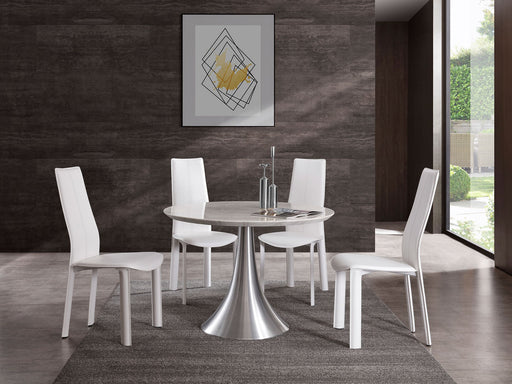 Whiteline Mod - Flow Round Dining Table DT1469 - PrimeFair