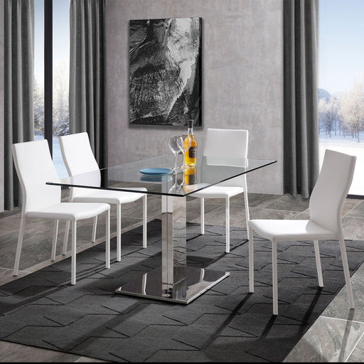 Whiteline Mod - Genoa Dining Table DT1418 - PrimeFair