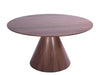 Whiteline Mod - Norfolk Round Dining Table DT1609 - PrimeFair