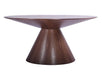 Whiteline Mod - Norfolk Round Dining Table DT1609 - PrimeFair