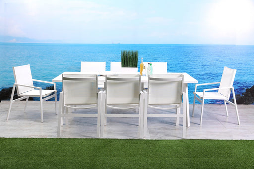 Whiteline Mod - Rio Outdoor Dining Table – Rectangle DT1593 - PrimeFair