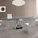 Whiteline Mod - Slim Extendable Dining Table DT1233 - PrimeFair