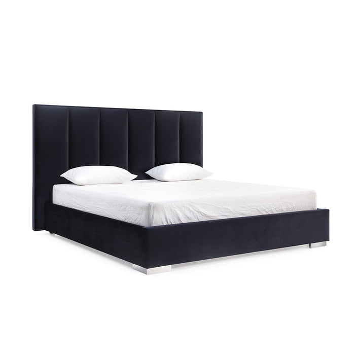 Whiteline Mod -  Velvet King Bed BK1655 - PrimeFair