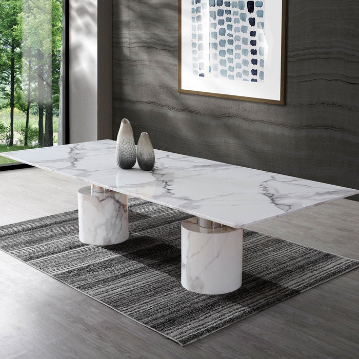 Whiteline Mods - Geneva Large Dining Table DT1640XL - PrimeFair