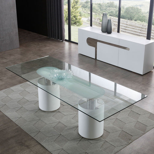 Whiteline Mods - Mandarin Dining Table DT1660-WHT - PrimeFair