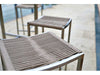 Whiteline Mods -  Stone Backless Outdoor Barstool BS1597-NBAC - PrimeFair