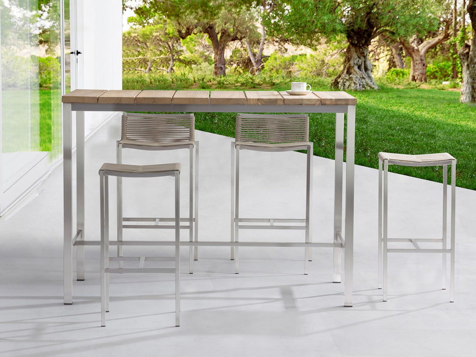 Whiteline Mods -  Stone Backless Outdoor Barstool BS1597-NBAC - PrimeFair