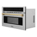 ZLINE Autograph Edition 30” 1.6 cu ft. Built-in Convection Microwave Oven in Stainless Steel with Accents MWOZ-30