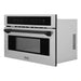 ZLINE Autograph Edition 30” 1.6 cu ft. Built-in Convection Microwave Oven in Stainless Steel with Accents MWOZ-30