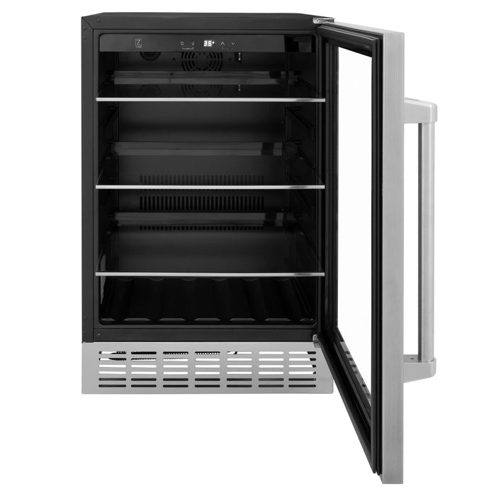 ZLINE 24 in. Monument 154 Can Beverage Fridge in Stainless Steel (RBV-US-24)