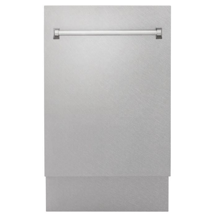 ZLINE 18" Compact Top Control Dishwasher in Custom Panel