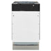 ZLINE 18" Compact Top Control Dishwasher in Custom Panel