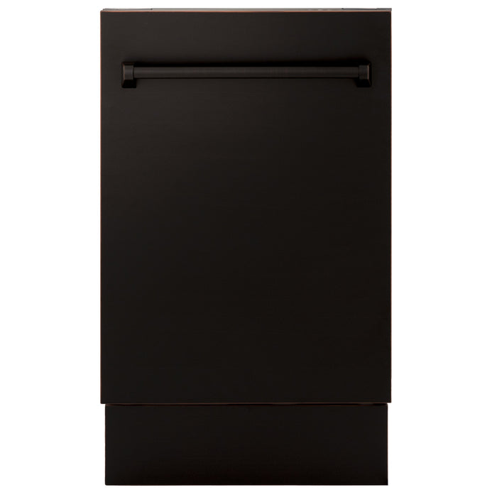 ZLINE 18" Compact Top Control Dishwasher in Custom Panel