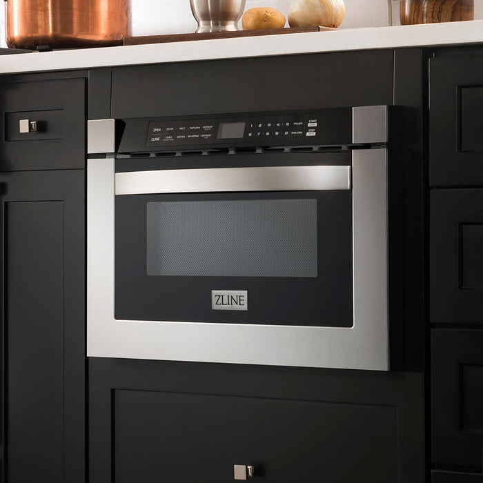 ZLINE 24" 1.2 cu. ft. Built-in Microwave Drawer in Stainless Steel 