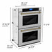 ZLINE 30" Autograph Edition Double Wall Oven with Self Clean and True Convection in DuraSnow® Stainless Steel