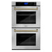 ZLINE 30" Autograph Edition Double Wall Oven with Self Clean and True Convection in Stainless Steel