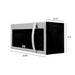 Zline 30 Inch Wide 1.5 Cu. Ft. 900 Watt Over the Range Microwave with LCD Touch Panel