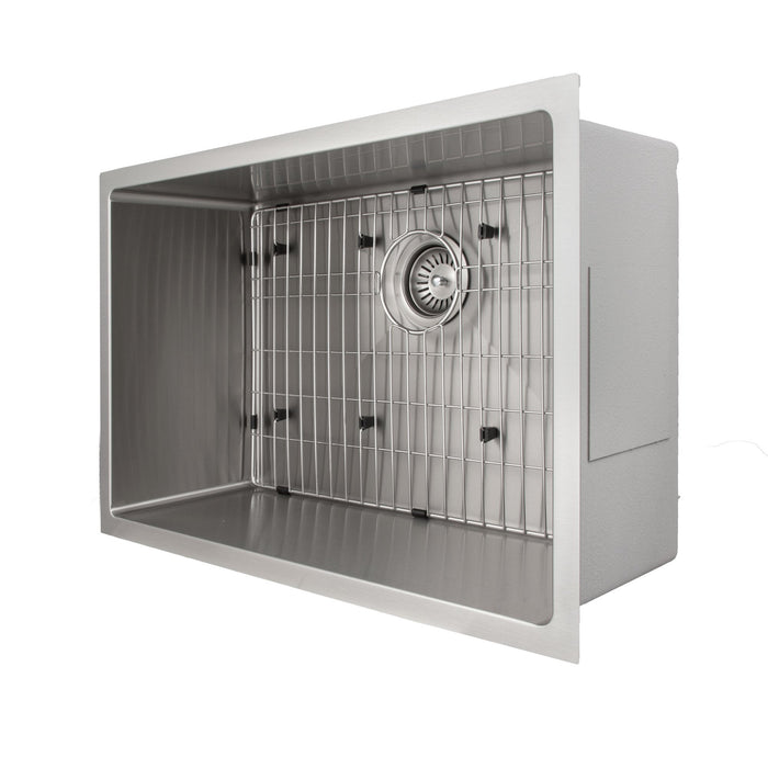 ZLINE 30" Meribel Undermount Single Bowl Kitchen Sink with Bottom Grid