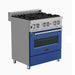 ZLINE 30" Professional Dual Fuel Range With Gas Stove and Electric Oven in Dura Snow Stainless Steel