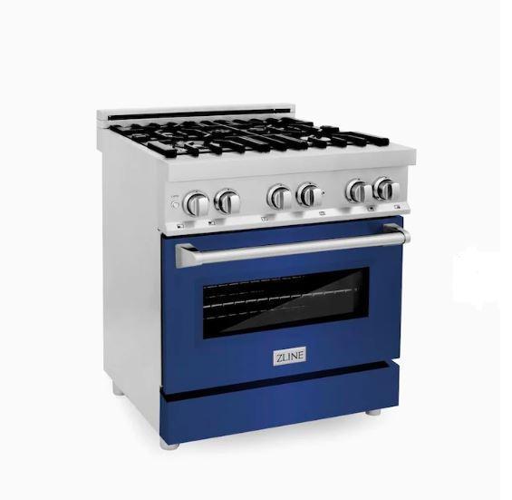 ZLINE 30" Professional Dual Fuel Range with Gas Stove and Electric Oven in Stainless Steel