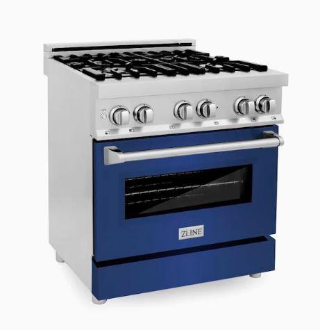 ZLINE 30" Professional Dual Fuel Range with Gas Stove and Electric Oven in Stainless Steel