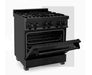 ZLINE 30" Professional Free Standing Dual Fuel Range with Gas Stove and Electric Oven