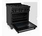 ZLINE 30" Professional Free Standing Dual Fuel Range with Gas Stove and Electric Oven